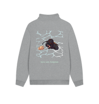 Athletic Grey Printed Sweater