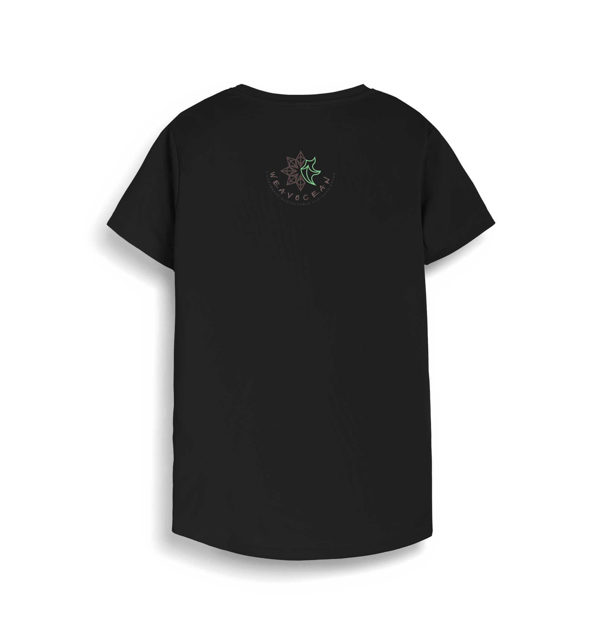 Jet Black Printed T-shirt Back