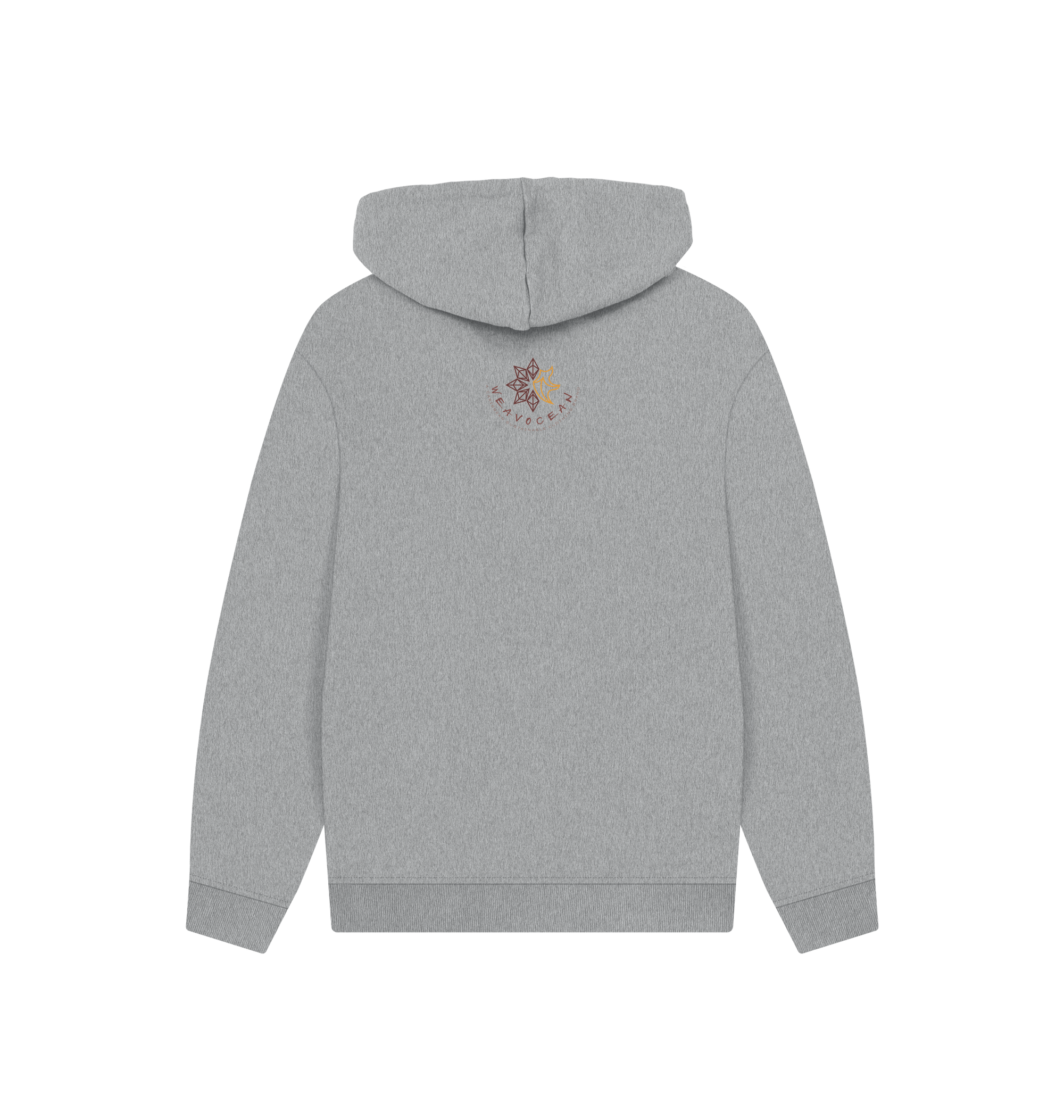 Athletic Grey Printed Hoody Back