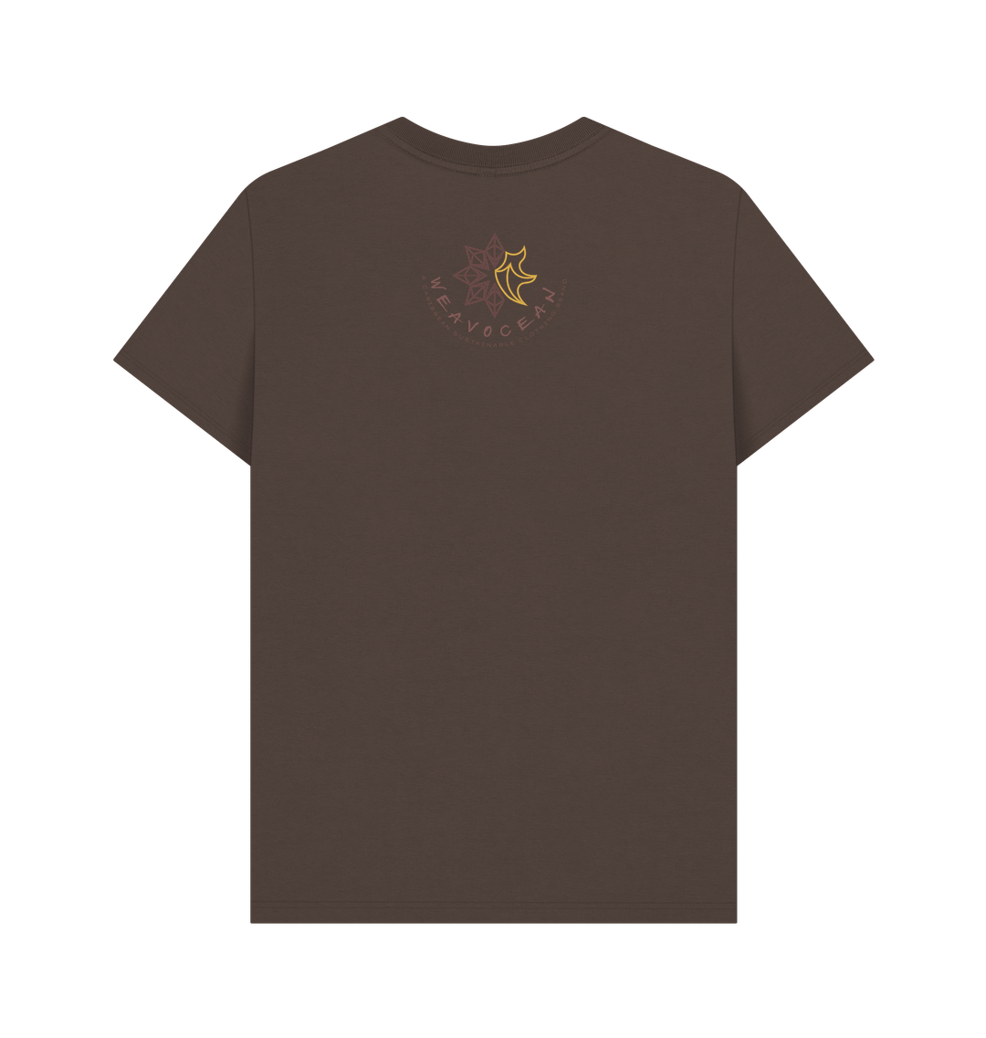 Chocolate Printed T-shirt Back