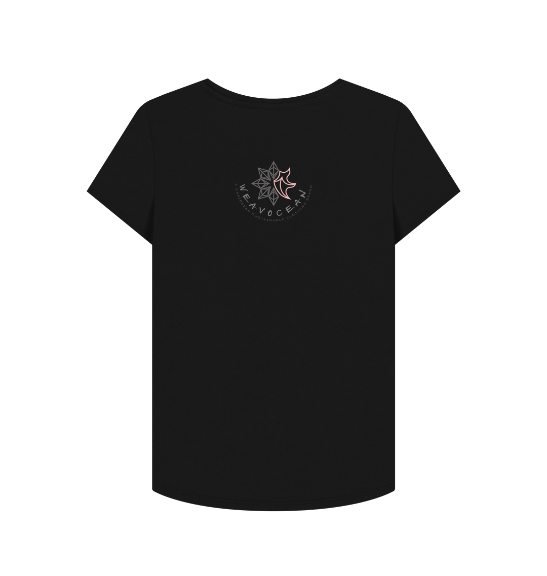 Black Printed T-shirt Back