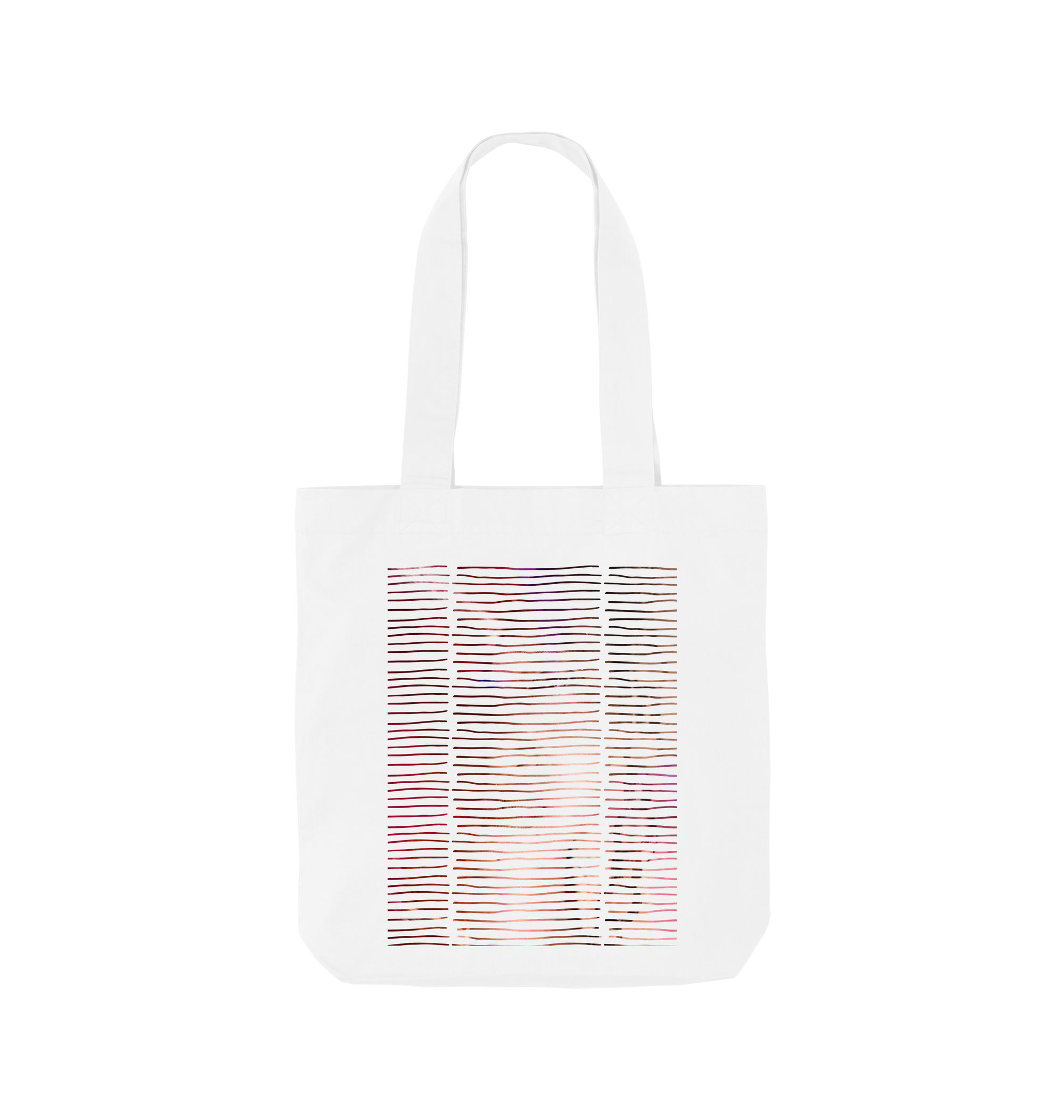 White Printed Bag Front