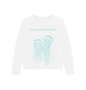 White JELLY FISH L SLEEVE TEE