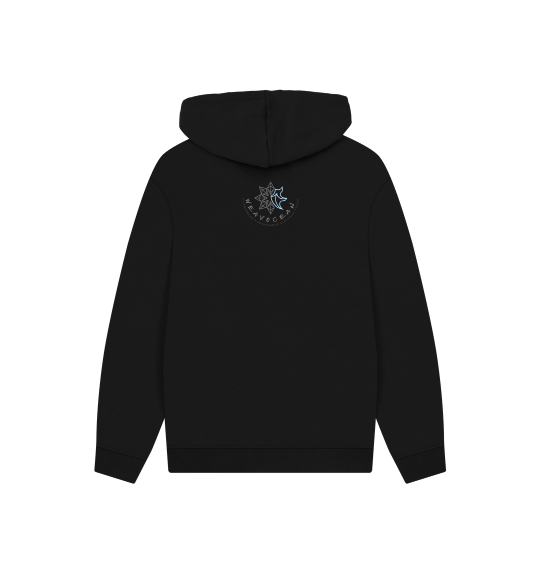 Black Printed Hoody