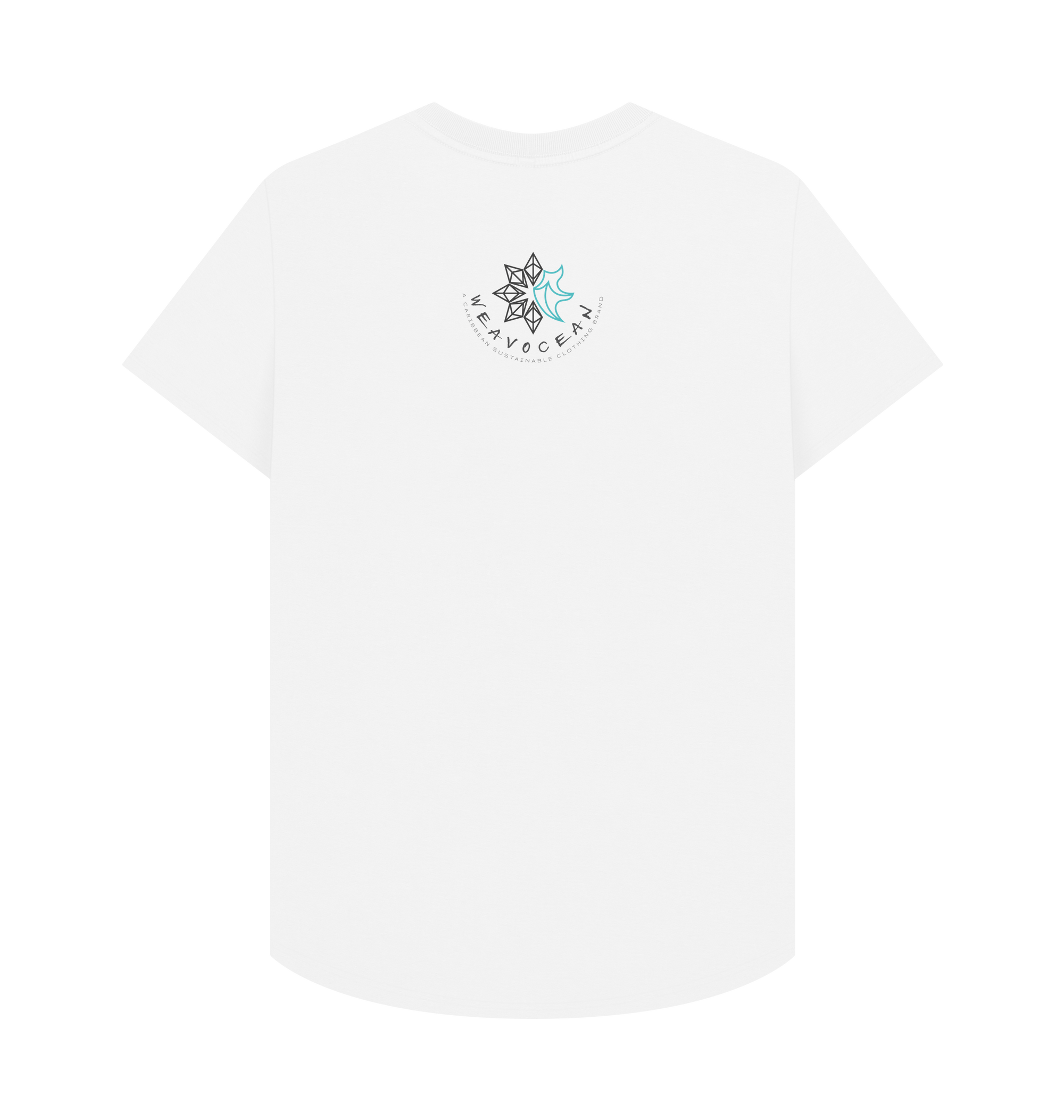 White Printed T-shirt Back
