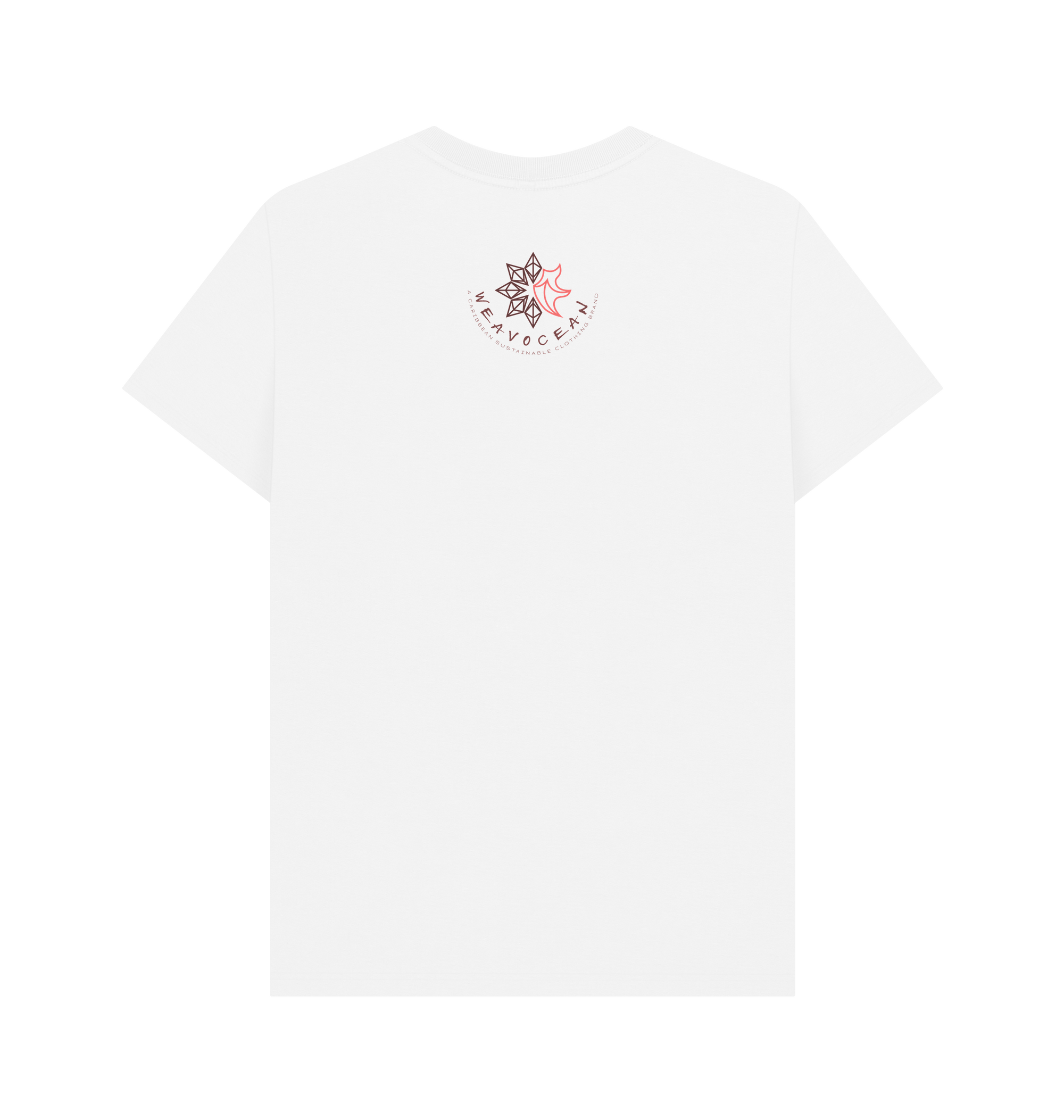 White Printed T-shirt Back