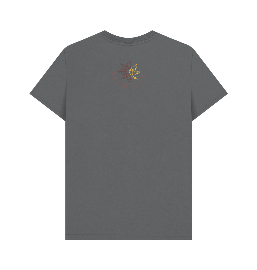Slate Grey Printed T-shirt Back