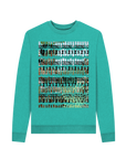 Seagrass Green Recycled Printed Sweater Front