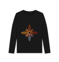 Black Printed Long Sleeve T Shirt