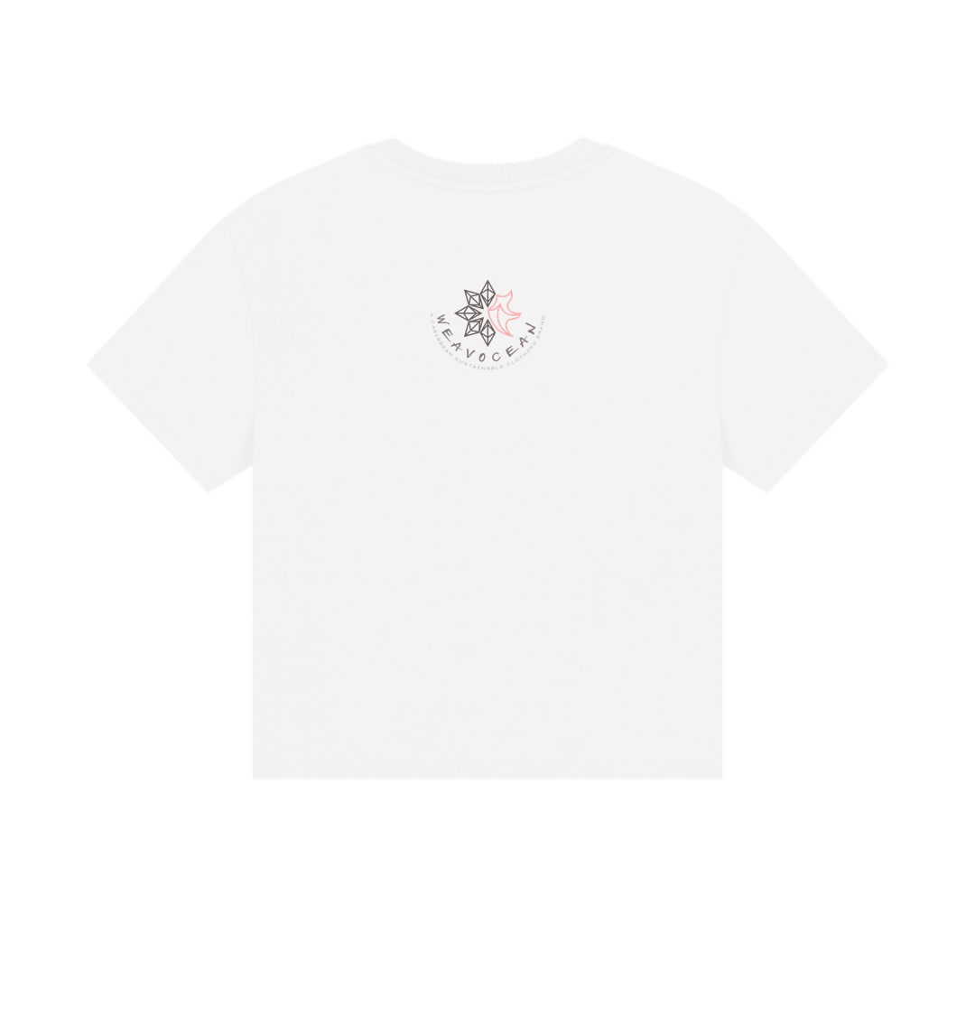 White Printed T-shirt Back