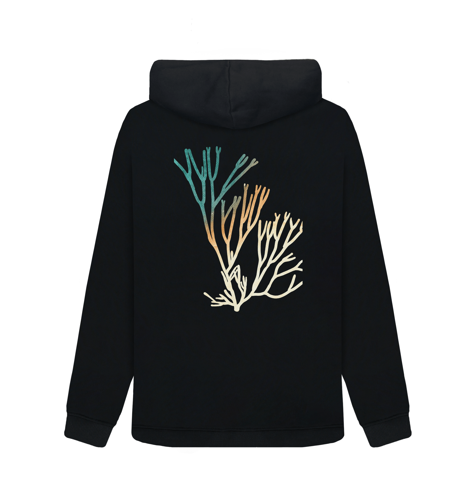 Black Zip hoody Back