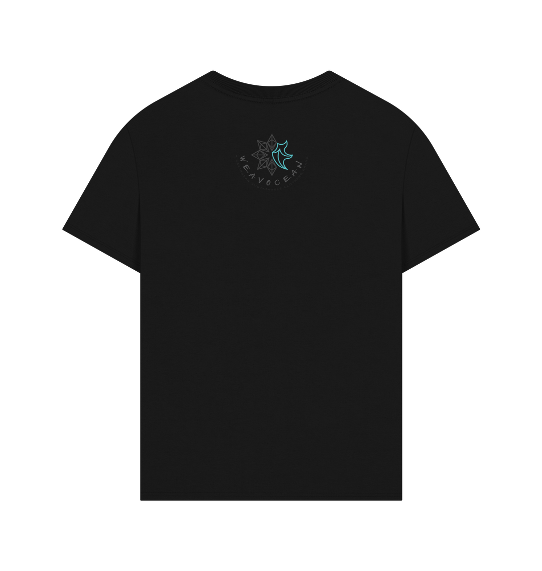 Black Printed T-shirt Back