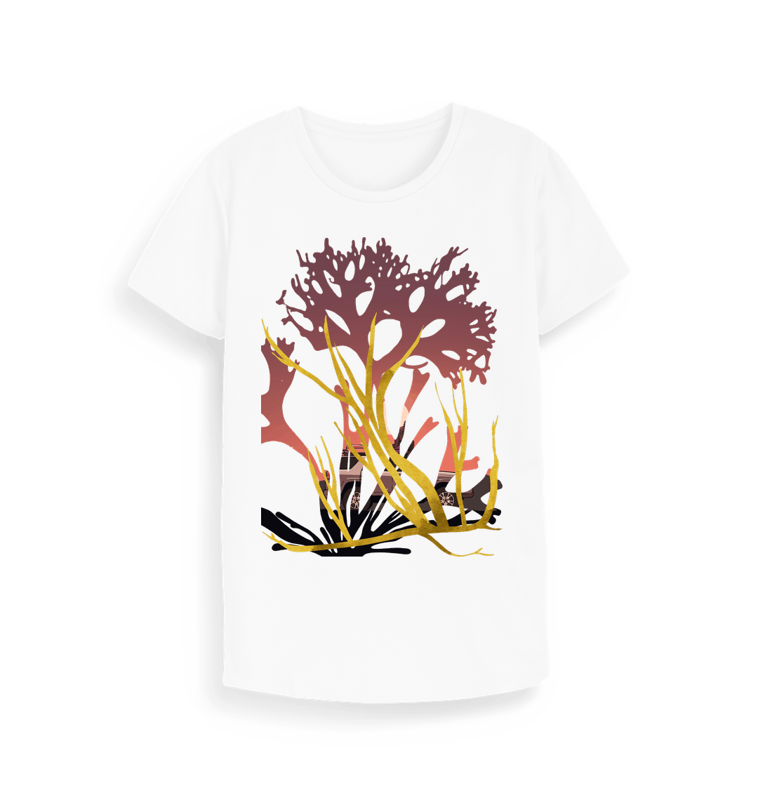 Arctic White Printed T-shirt Front