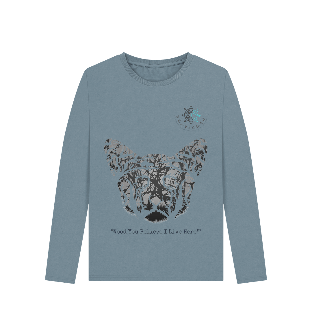 Stone Blue FOREST L SLEEVE TEE