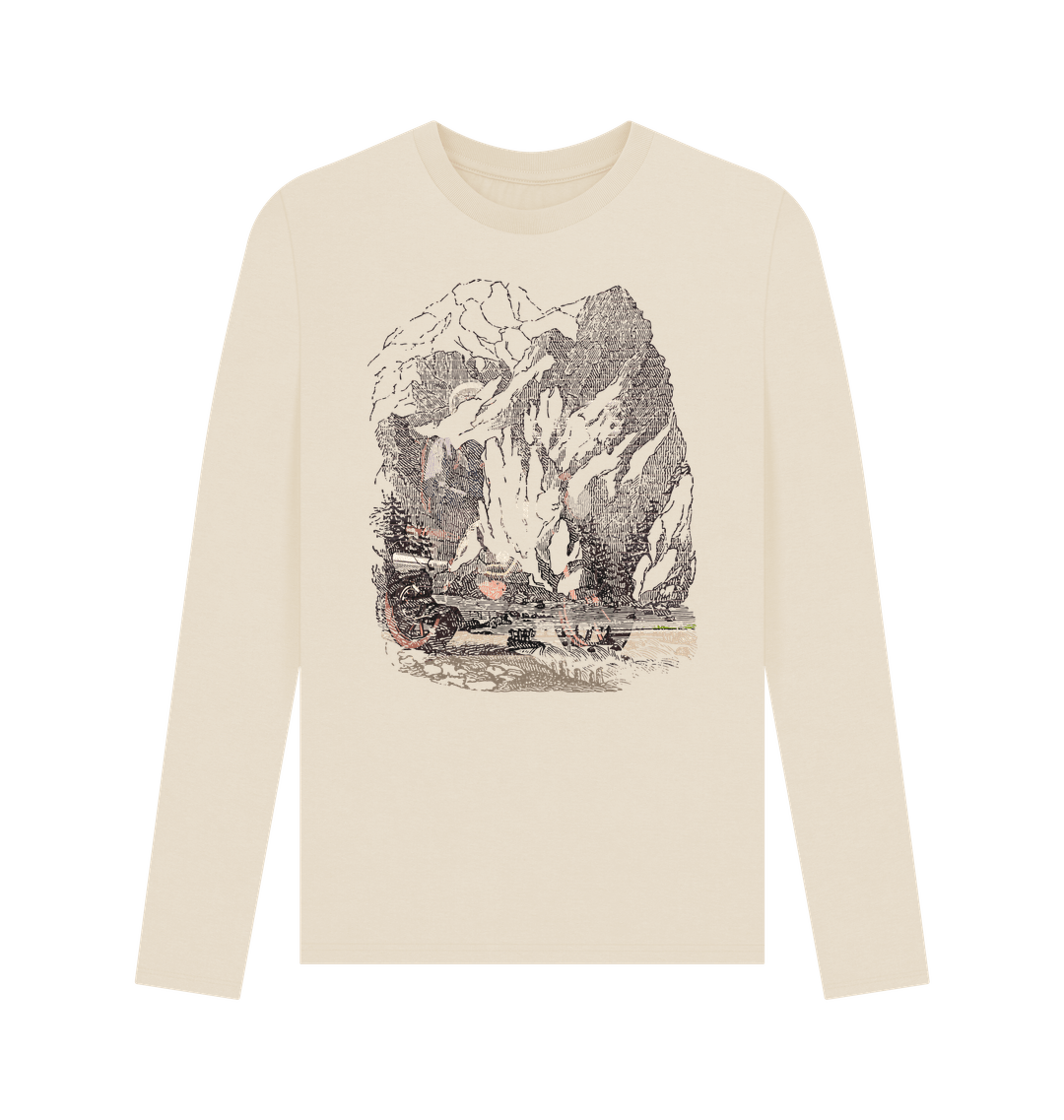 Oat Printed Long Sleeve T Shirt Front
