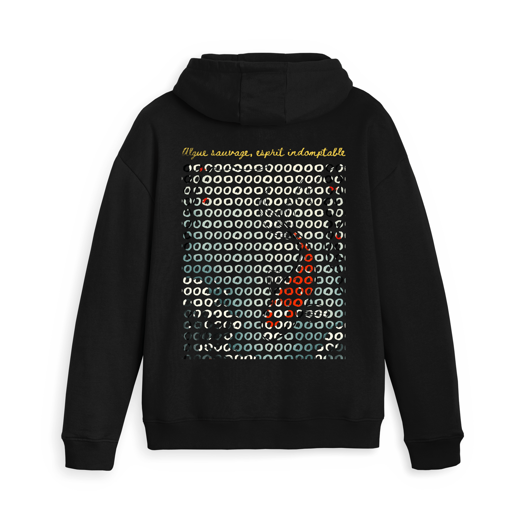 Black Zip hoody Back