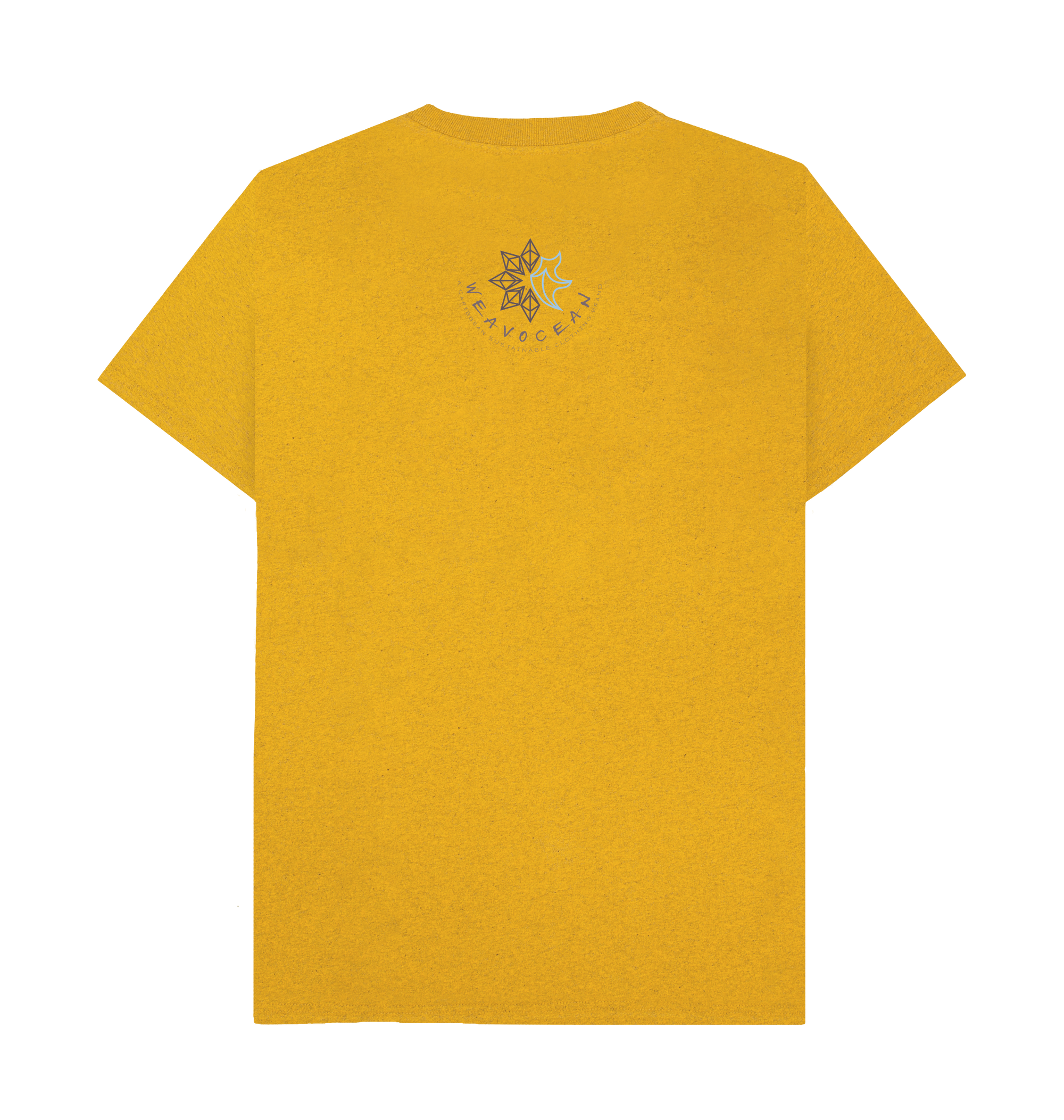 Sunflower Yellow Recycled Printed T-Shirt Back