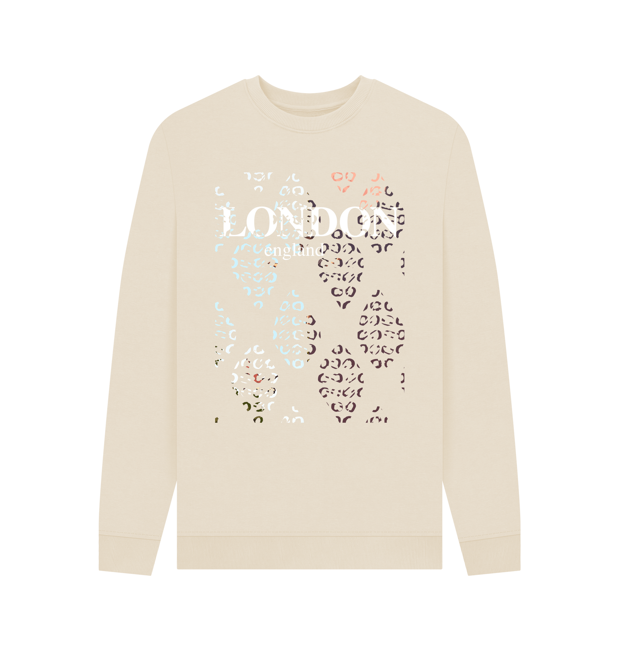 Oat Printed Sweater Front