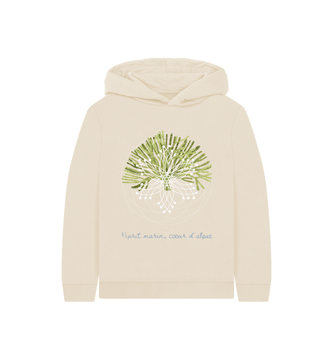 Oat Printed Kids Hoodie Front