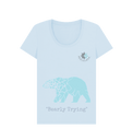 Sky Blue BEAR SCOOP TEE