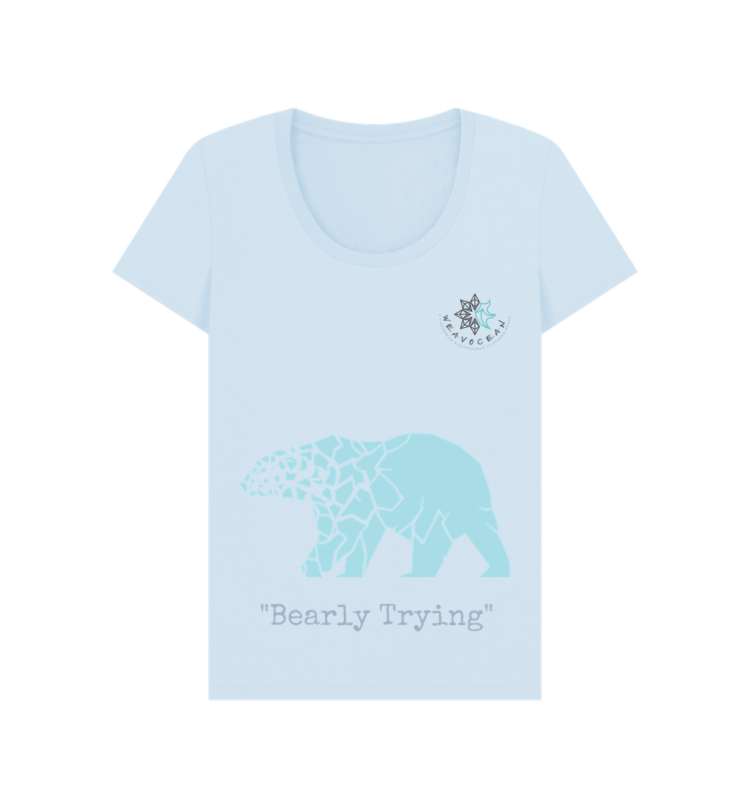 Sky Blue BEAR SCOOP TEE