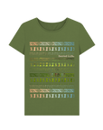 Khaki Printed T-shirt Front
