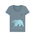 Stone Blue BEAR SCOOP TEE