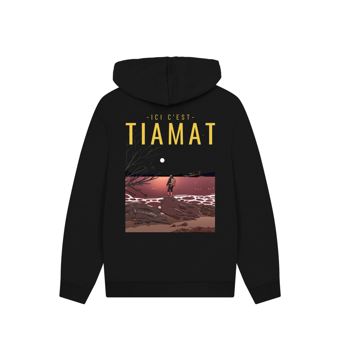 Black Printed Hoody