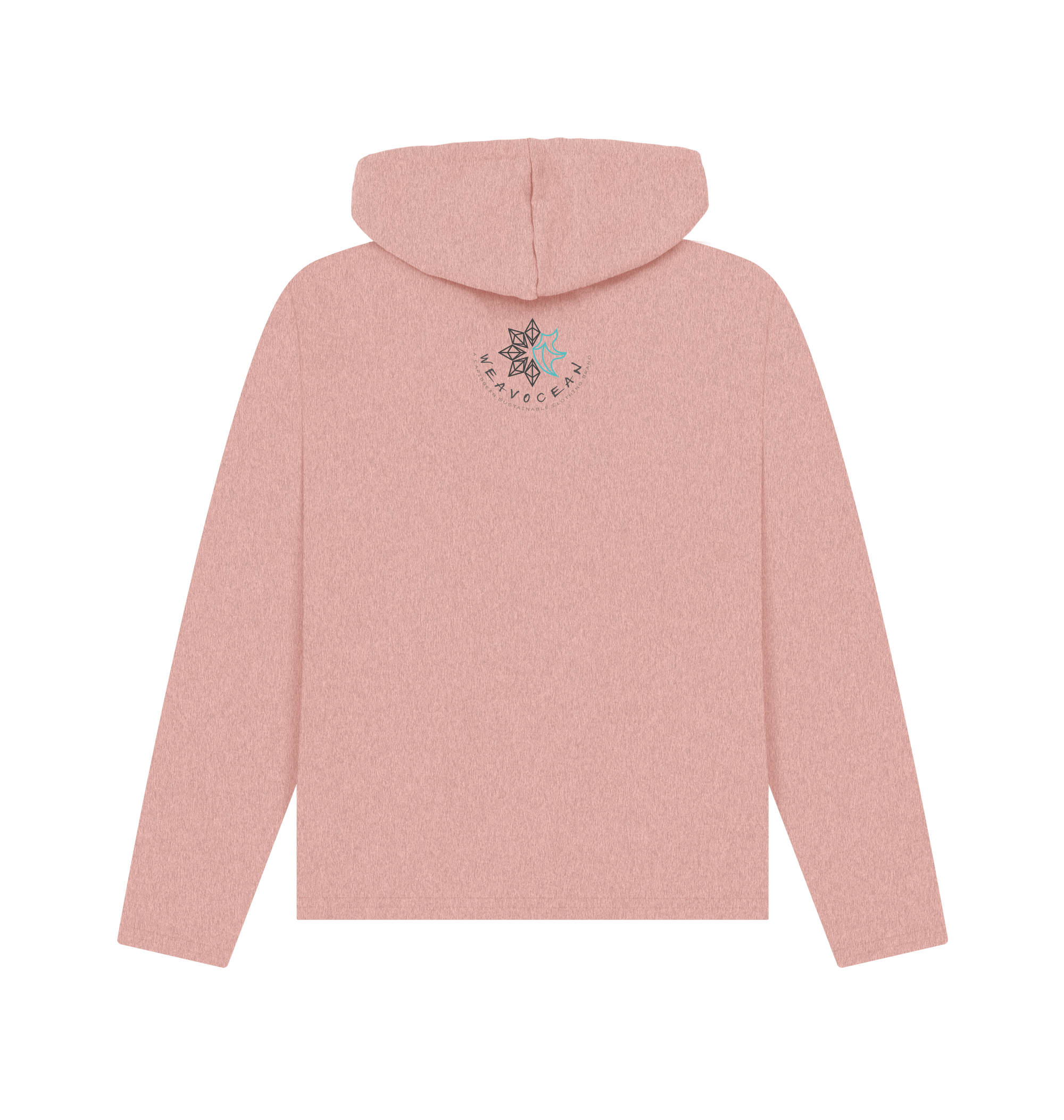 Sunset Pink Recycled Hoody Back