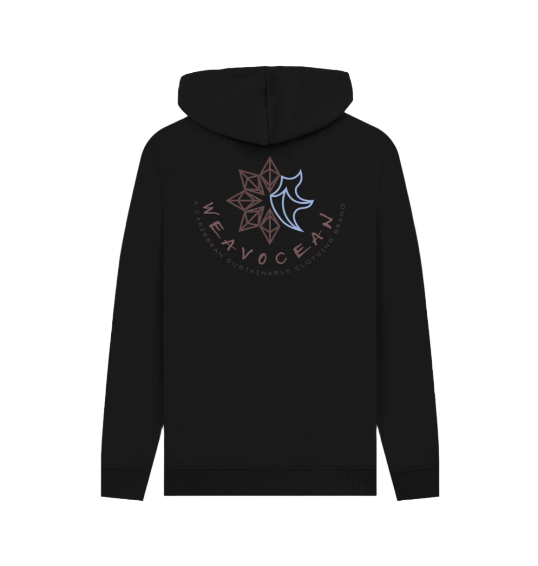 Black Printed Hoody