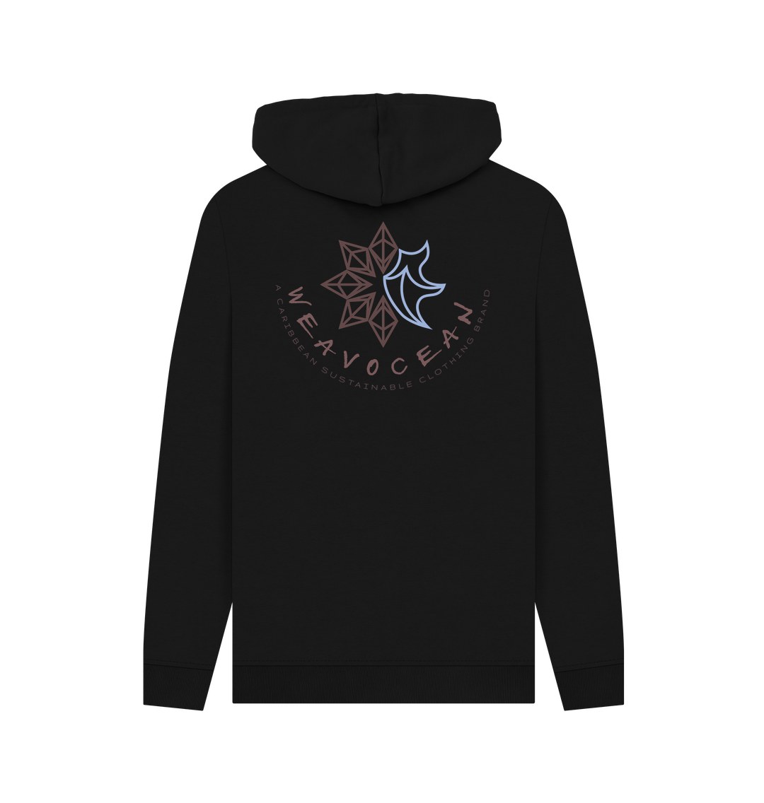 Black Printed Hoody