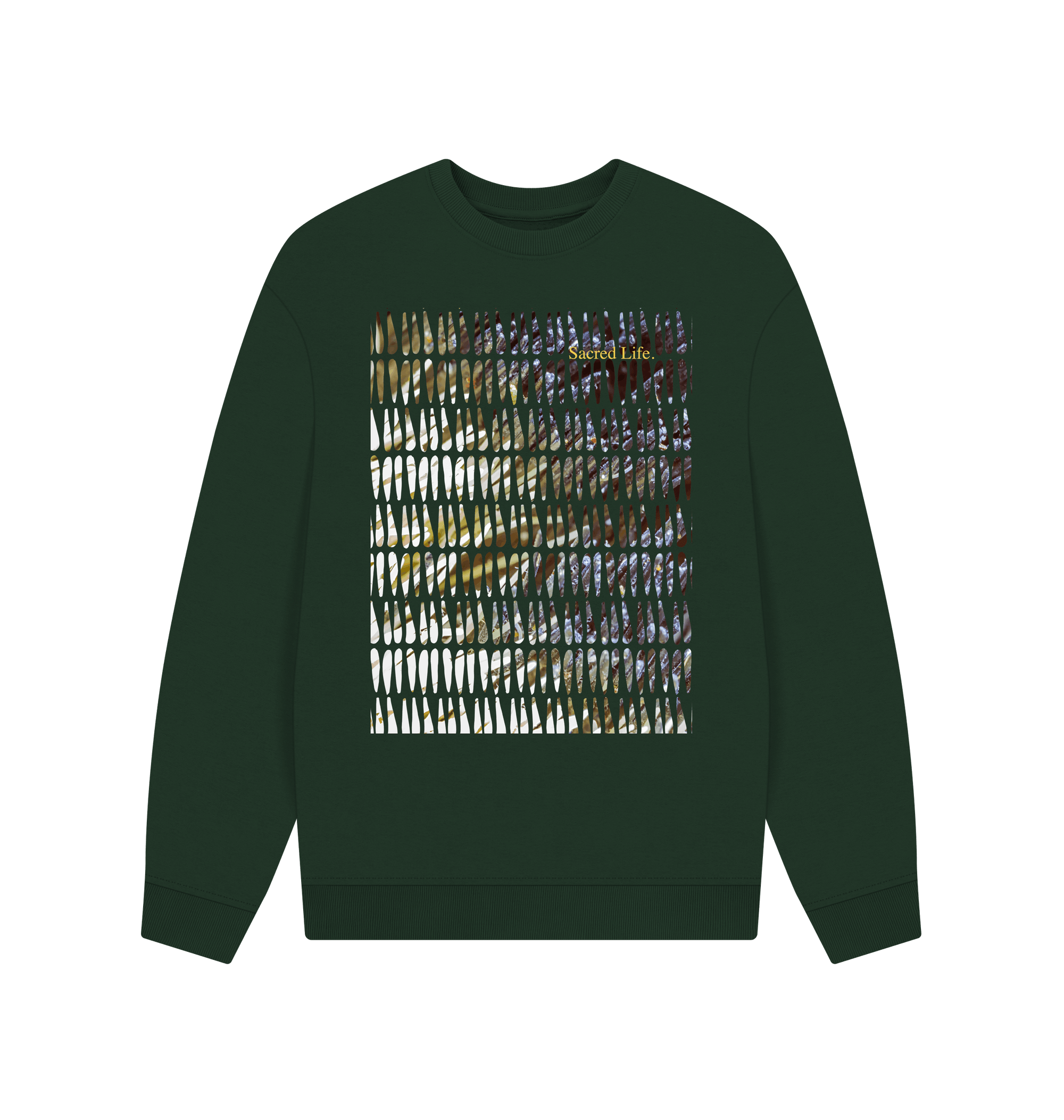 Evergreen Printed Sweater Front