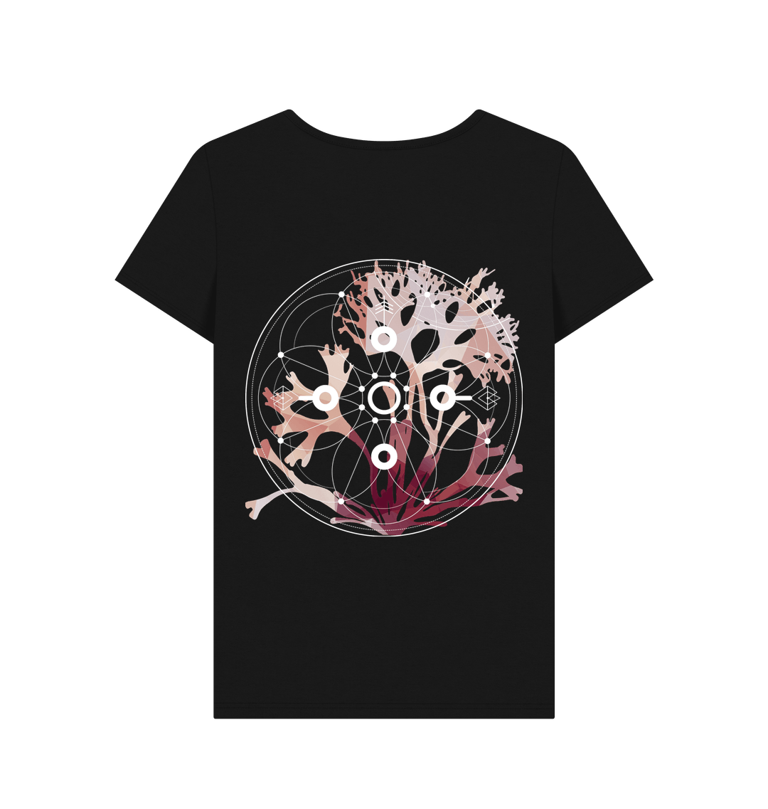 Black Printed T-shirt Back